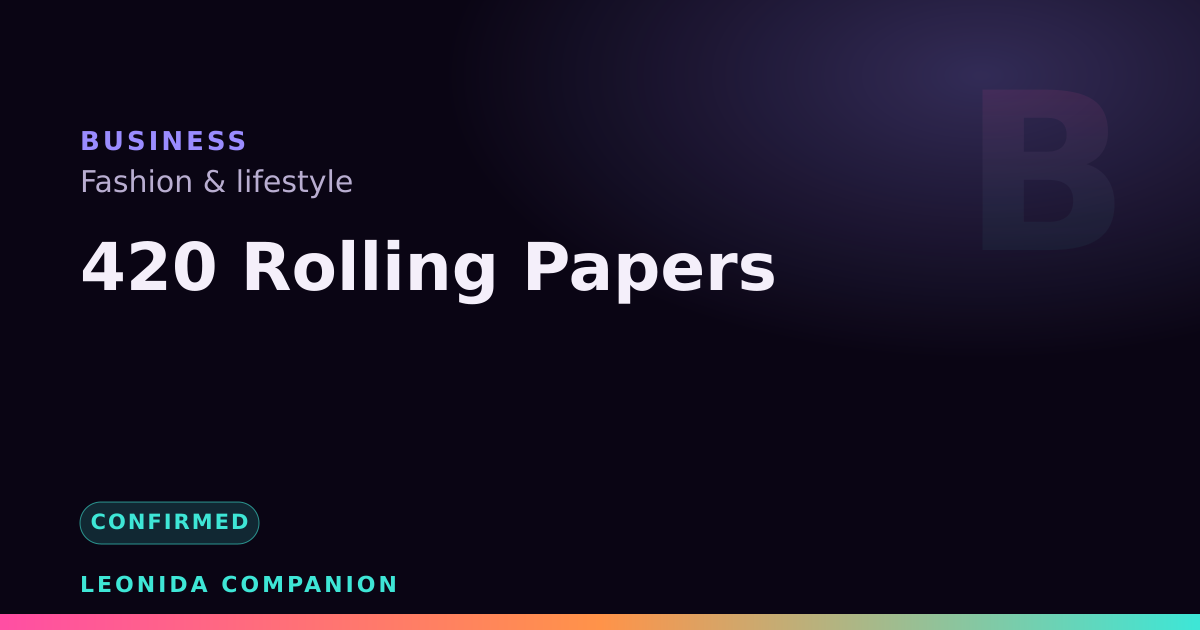 420 Rolling Papers — GTA 6 business