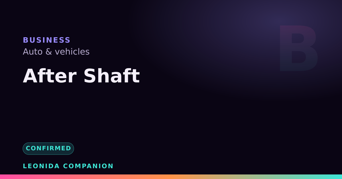 After Shaft — GTA 6 business