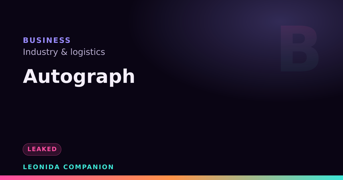 Autograph — GTA 6 business