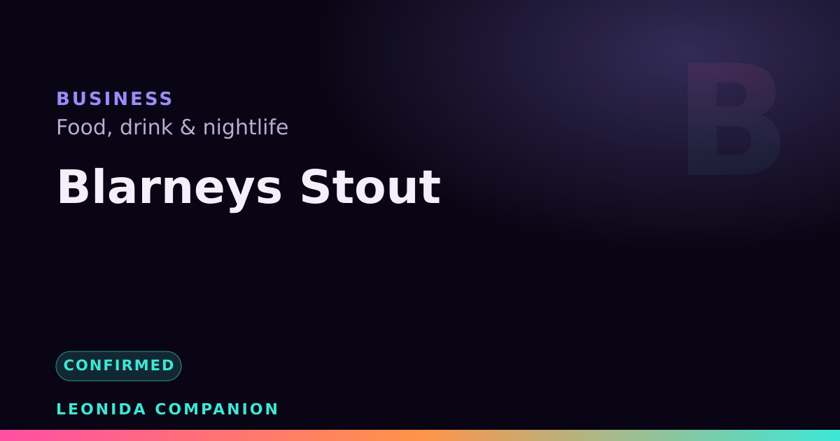 Blarneys Stout — GTA 6 business