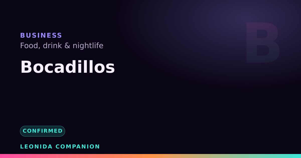 Bocadillos — GTA 6 business