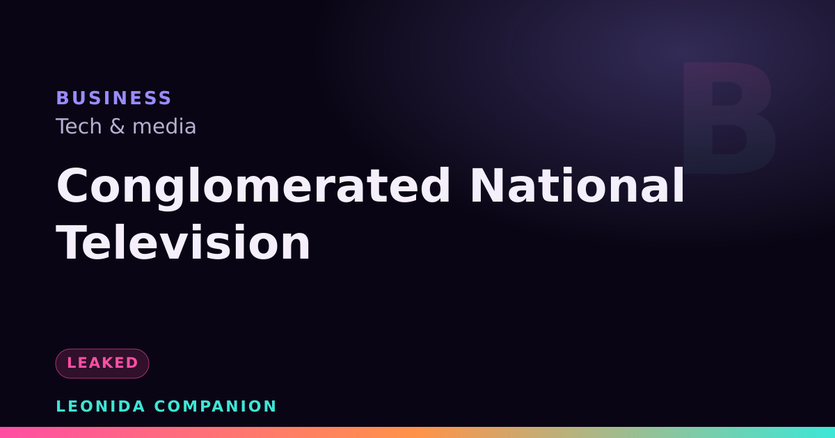 Conglomerated National Television — GTA 6 business