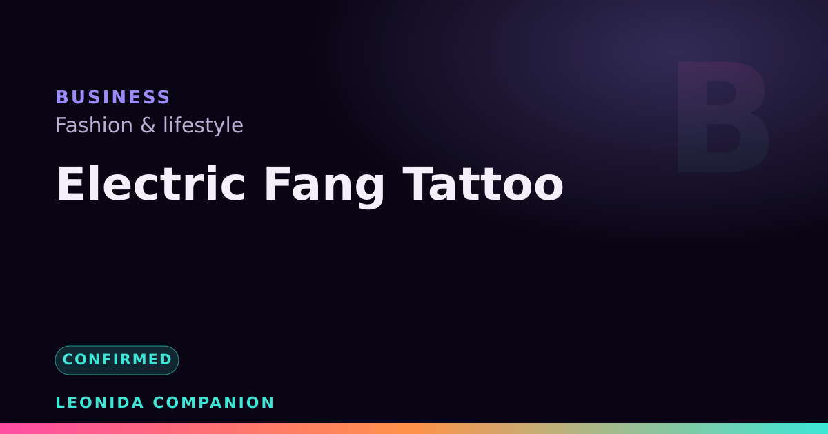 Electric Fang Tattoo — GTA 6 business