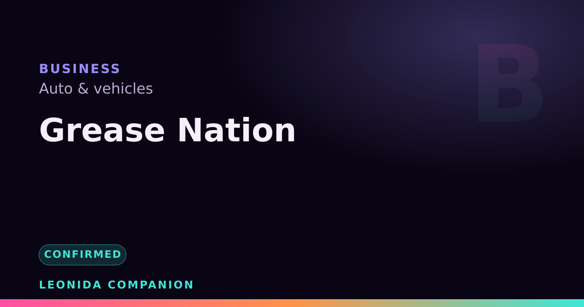 Grease Nation — GTA 6 business