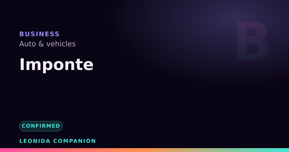 Imponte — GTA 6 business