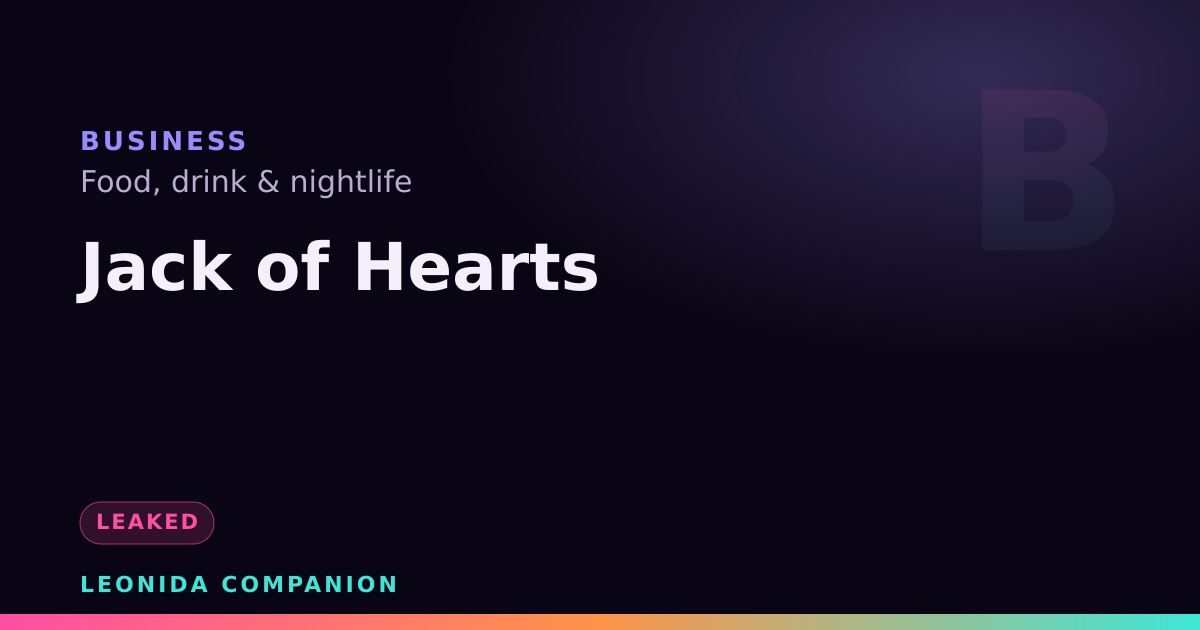 Jack of Hearts — GTA 6 business