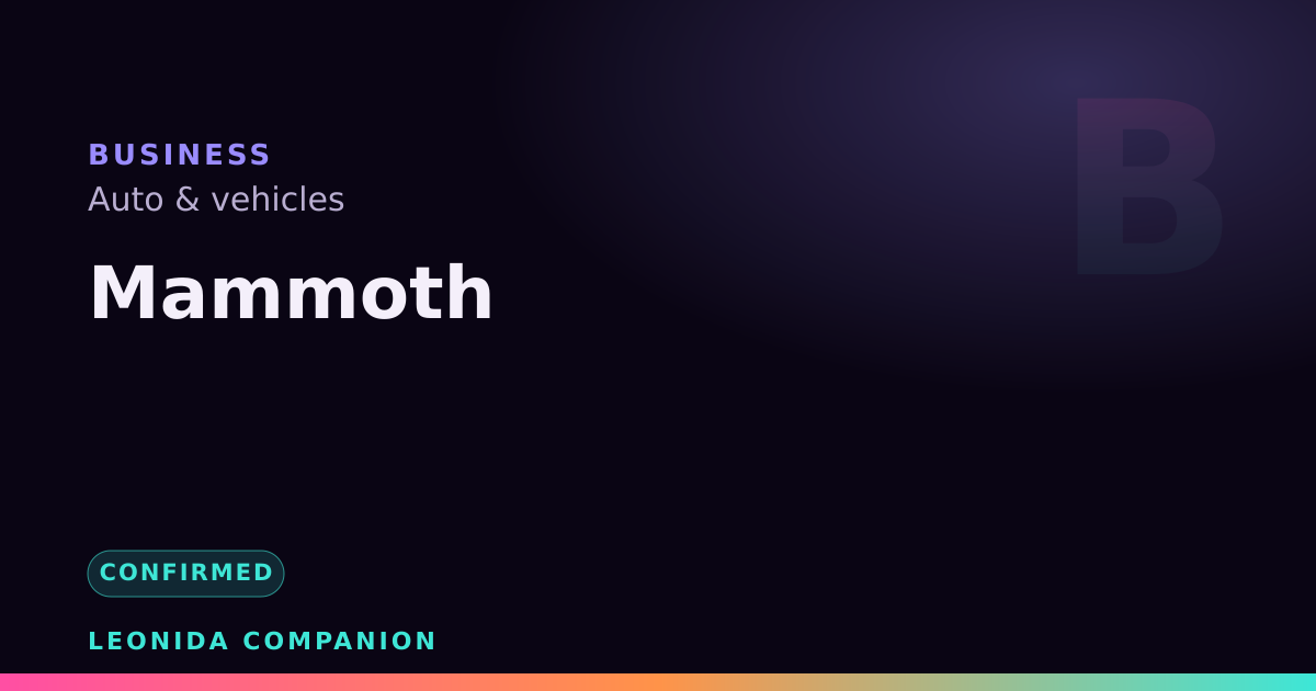 Mammoth — GTA 6 business