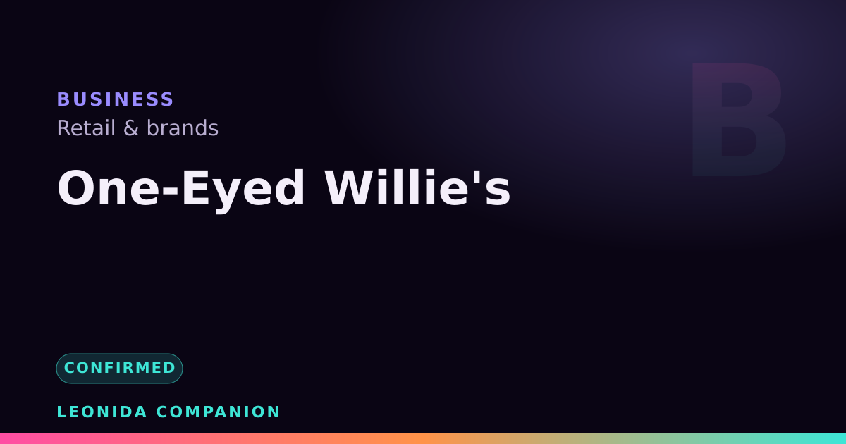 One-Eyed Willie's — GTA 6 business