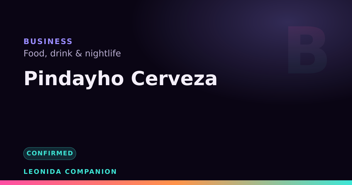 Pindayho Cerveza — GTA 6 business