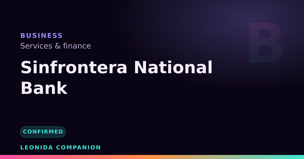 Sinfrontera National Bank — GTA 6 business