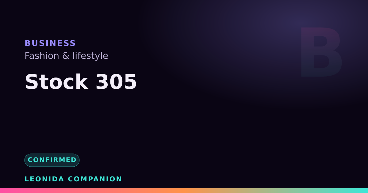 Stock 305 — GTA 6 business