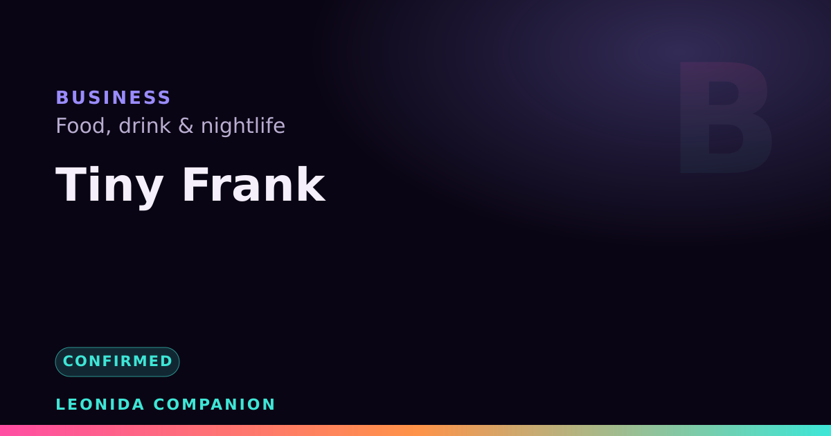 Tiny Frank — GTA 6 business