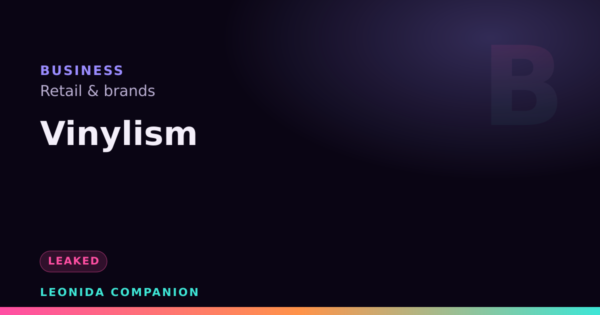 Vinylism — GTA 6 business