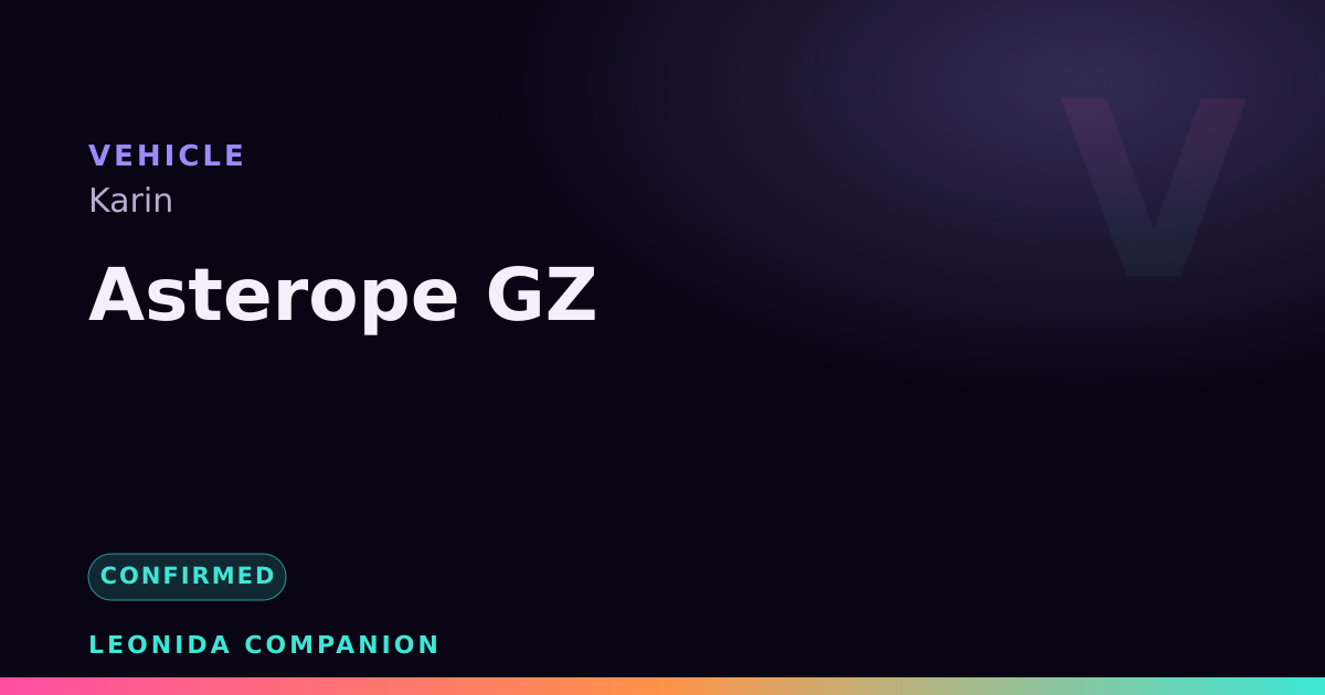 Asterope GZ — GTA 6 vehicle