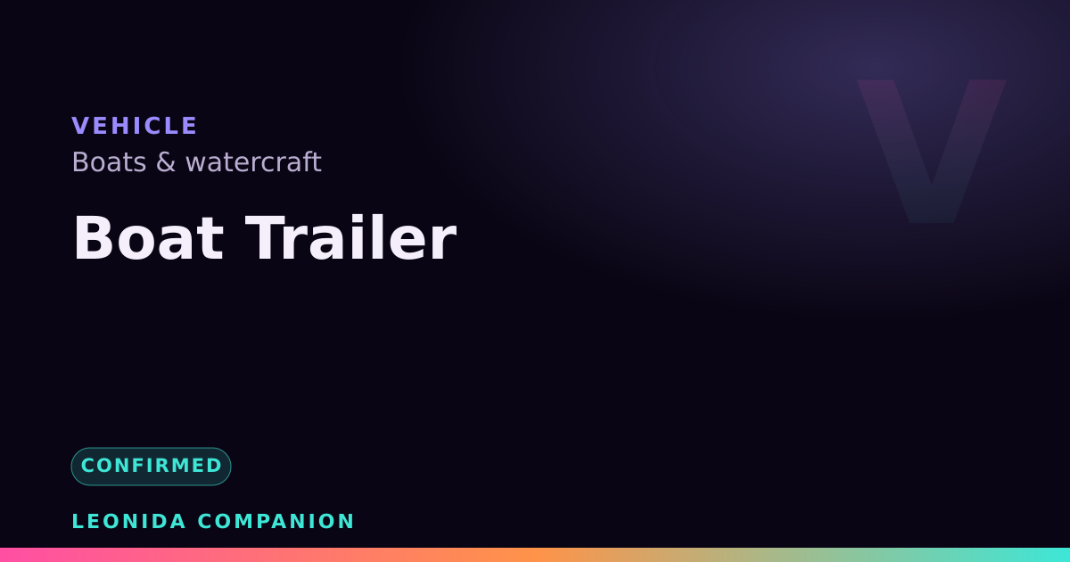 Boat Trailer — GTA 6 vehicle