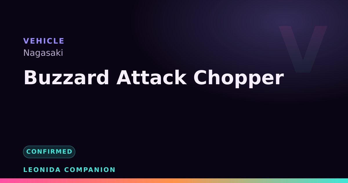 Buzzard Attack Chopper — GTA 6 vehicle