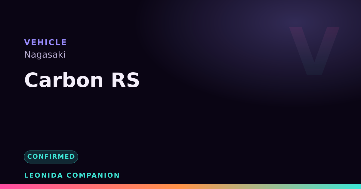 Carbon RS — GTA 6 vehicle