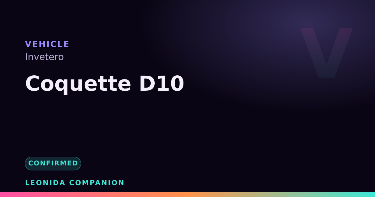 Coquette D10 — GTA 6 vehicle