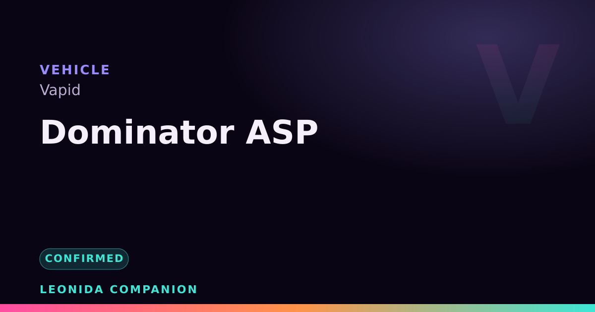 Dominator ASP — GTA 6 vehicle