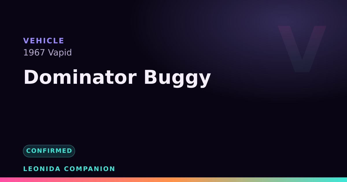 Dominator Buggy — GTA 6 vehicle