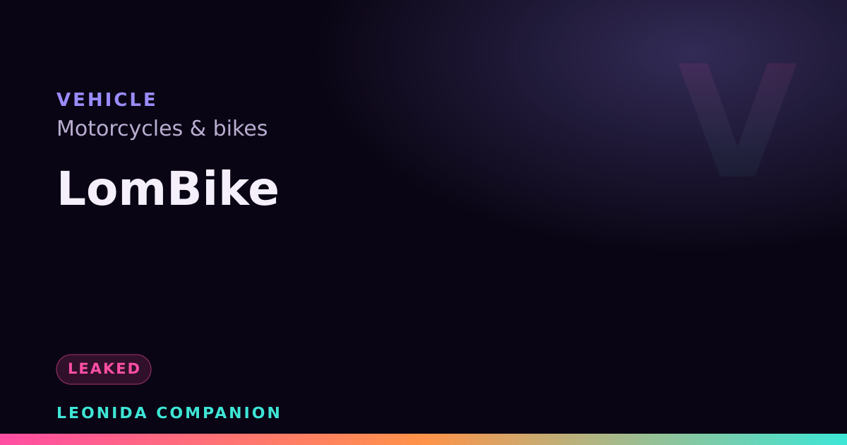 LomBike — GTA 6 vehicle