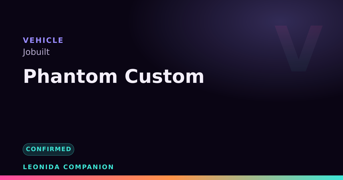 Phantom Custom — GTA 6 vehicle