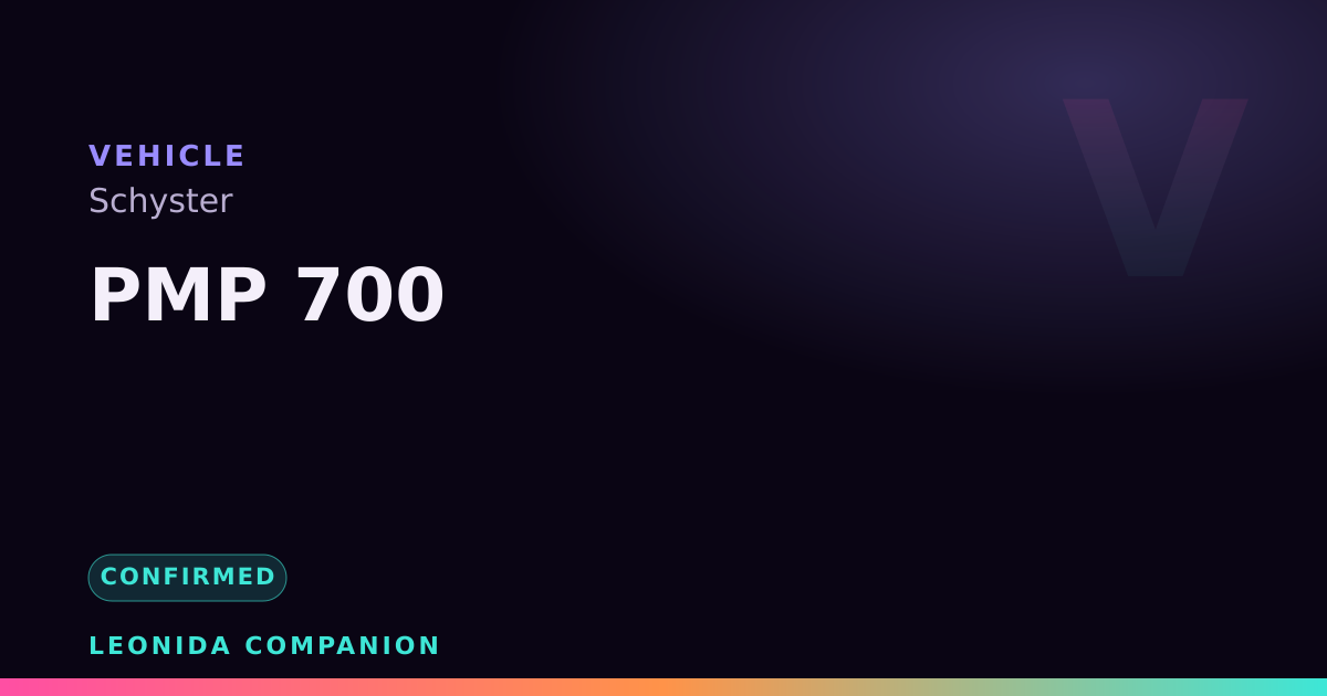 PMP 700 — GTA 6 vehicle