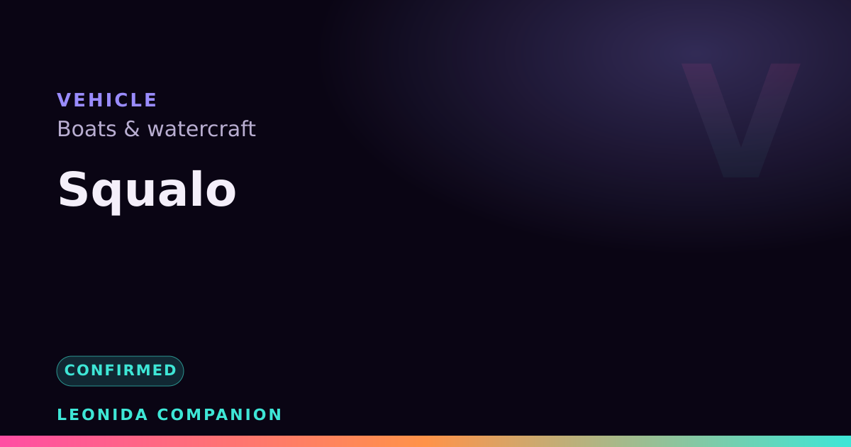 Squalo — GTA 6 vehicle