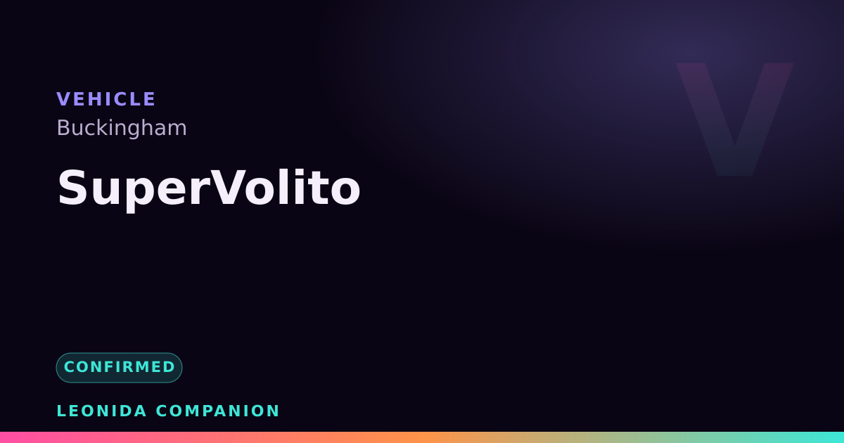 SuperVolito — GTA 6 vehicle