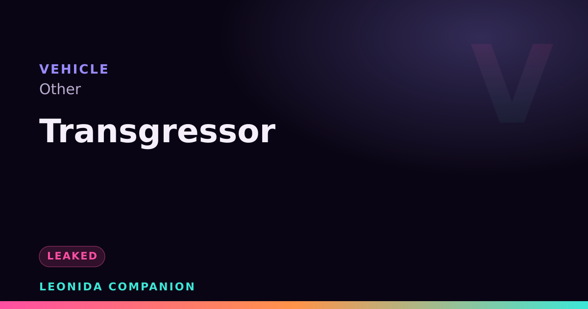 Transgressor — GTA 6 vehicle